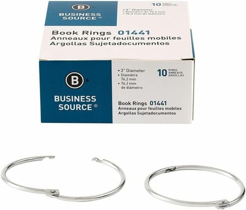 Business Source Standard 3in Book Rings in Kuwait