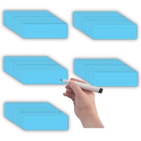 ملصقات مغناطيسية قابلة للمسح الجاف من STTMGN (1×3"، عبوة من 60 قطعة)، ملصق مغناطيسي للكتابة، مقاوم للماء حقيقي/قابل لإعادة الاستخدام للفصول الدراسية والمكتب والخزانة والسبورة البيضاء والثلاجة والمزيد (متعدد الألوان) in Kuwait