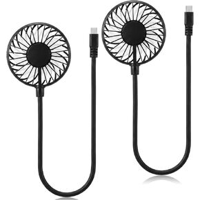 2 Pcs USB Fan Mini Portable Fan for 360 Degree Rotation USB Desk Fan Small Personal Fan Compatible with All USB Outputs Such as Laptop/Power Bank/Plug for Travel Commute Office Camping in Kuwait
