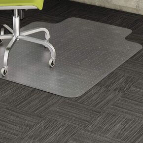 Lorell LLR82821 Carpet Chair Mats, 2.48" Height X 19.09" Width X 73.62" Length, Clear in Kuwait