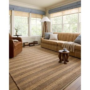 Loloi Chris Loves Julia Judy Collection JUD-02 Natural/Stone 2'-6" x 7'-6" Runner Rug in Kuwait
