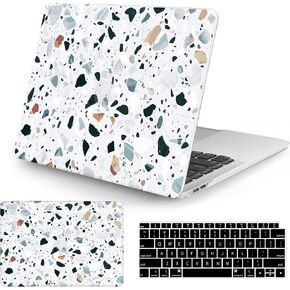 Watbro Compatible with MacBook Pro 13 inch Case 2020 2019 2018 2017 2016 Release M1 A2338/A2289/A2251/A2159/A1989/A1706/A1708 Laptop Hard Shell Case & Keyboard Cover,Colorful Marble in Kuwait