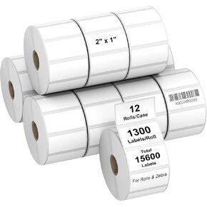 AveneMark 4 Stacks 2000 Labels 4" x 6" Fanfold Direct Thermal Labels, Postage Shipping Labels Paper with Perforated, Strong Adhesive Label for Zebra, Rollo, MUNBYN Thermal Printer,500 Labels per Stack in Kuwait