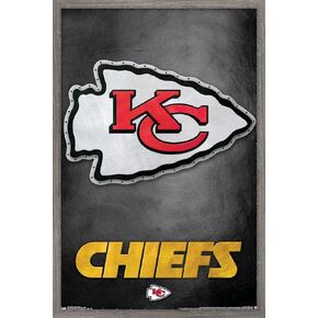 Trends International NFL Kansas City Chiefs - Logo 13 Wall Poster, 14.725" x 22.375", Premium Unframed Version in Kuwait