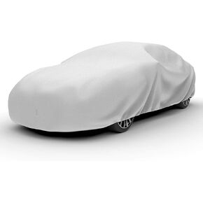 Budge Protector III Car Cover, 3 Layer Moderate Weather Protection, Water Resistant and Dustproof, Car Cover fits Cars up to 200", Gray in Kuwait
