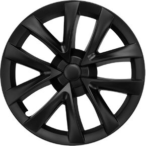 Klutchtech Model 3 Hubcaps - 18 Inch Aero Wheel Covers Replacement Wheel Caps 18'' Model S Plaid Arachnid Wheels Version Hub Caps Compatible with Model 3 Accessories 2017-2023 in Kuwait
