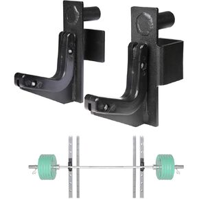 SYL Fitness 2x2 بوصة J-Hooks مرفق حامل الأثقال / ملحقات حامل القرفصاء أكواب J، قطر الدبوس متوفر بمقاس 1 بوصة و1/2 بوصة و3/4 بوصة in Kuwait