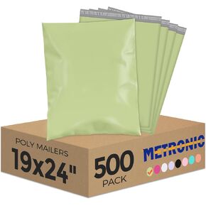 Metronic Poly Mailers 10x13 50 Pack, Shipping Bags for Small Business, Waterproof Weather Resistant & Tear Resistant Durable Self Seal Mailing Envelopes Packaging bags for Clothing, Haze Blue in Kuwait