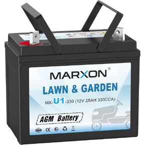 U1 AGM Battery 320CCA Starting Battery for Lawn, Tractors and Mowers, Compatible with John Deere, Toro, Cub Cadet, and Craftsman BCI Group U1 SLA in Kuwait