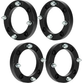 ILONPA 4pcs 4x156 ATV Wheel Spacers w/ 131mm Bore Compatible with Polaris Sportsman Ranger, Kawasaki Lakota, 3/8"-24 Studs 1 inch (25.4mm) Thickness, Not Hubcentric Wheel Adapters in Kuwait