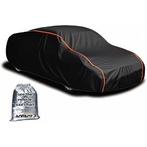 Durable Bright Silver Four Seasons Hatchback Car Cover All Weather Waterproof Snow Cover Car Tarps FIT Golf GTI Chevy HHR Ford Fiesta Civic Hatchback Under 179" in Kuwait