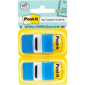 عبوة اقتصادية لأعلام Post-it، 50/موزع، 12 موزع/عبوة، 1 بوصة عرض، أزرق (680-BE12) in Kuwait