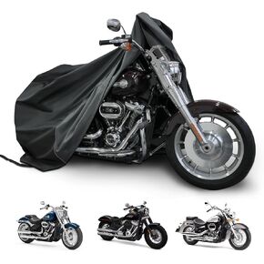 Motorcycle Cover Waterproof Outdoor Motorcycle Covers All Season Universal Heavy Duty Durable Sunproof Windproof with Locking Holes Nighttime Reflective Strips Fits up to 104" Motorcycle Covers in Kuwait