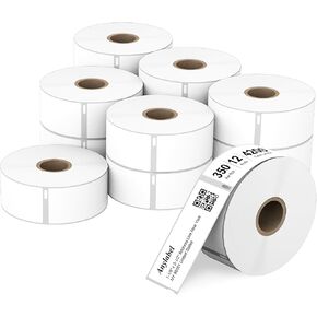 Compatible 2-1/4" x 1-1/4" Direct Thermal Labels Replacement for DYMO 30334 Barcodes Address Postage, Compatible with Rollo, DYMO 4XL & Zebra Desktop Printers (12 Rolls, 1000 Labels/Roll) in Kuwait
