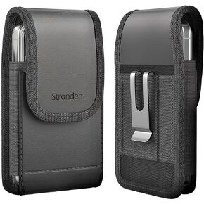 حافظة Stronden لهاتف iPhone 15، 15 Pro، 14، 14 Pro، 13، 13 Pro، 12، 12 Pro - حافظة جلدية مع مشبك حزام، حقيبة مع إغلاق مغناطيسي، مع حامل بطاقة مدمج (يناسب حافظة Otterbox المتماثلة) in Kuwait