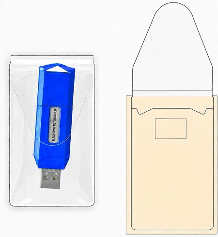 50 حامل محرك أقراص فلاش USB - لاصق مقشر - 2 × 4 بوصة - عصا قابلة لإعادة الاستخدام - عروض تقديمية رقمية - 50 حزمة in Kuwait