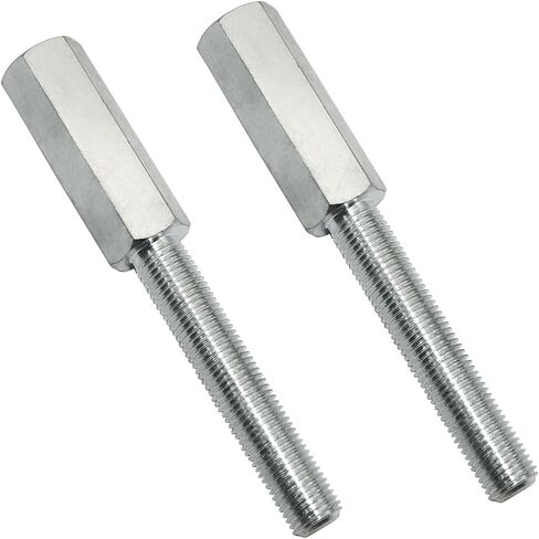 2 Pcs 1290 Shock Extension, Length of Shock Extension is 3", Thread Size 3/8-24 Inch, Replace The Vehicle Extension Shock, Silver Gloss in Kuwait
