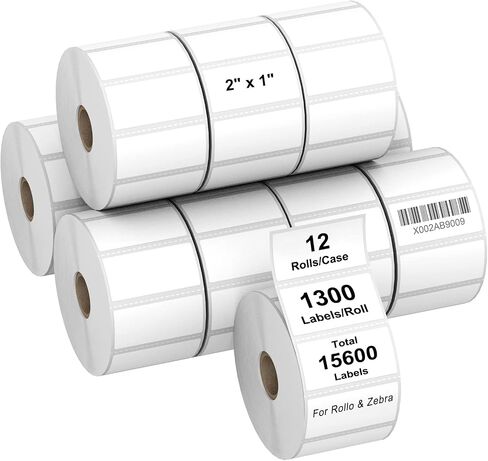 AveneMark 4 Stacks 2000 Labels 4" x 6" Fanfold Direct Thermal Labels, Postage Shipping Labels Paper with Perforated, Strong Adhesive Label for Zebra, Rollo, MUNBYN Thermal Printer,500 Labels per Stack in Kuwait