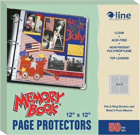 C-Line 62021 Page Protectors, 12x12 Inches, Clear in Kuwait