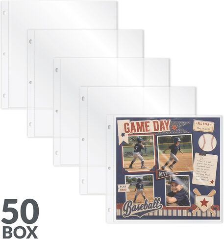 C-Line 62021 Page Protectors, 12x12 Inches, Clear in Kuwait