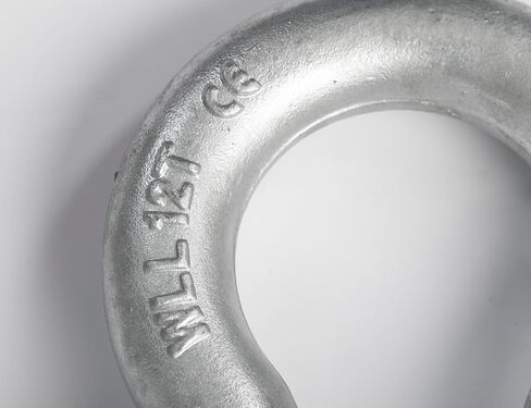 Hi-Gear 1-1/8’’ D Ring Bow Shackle, 9.5 Ton (21,000 Lbs) Working Capacity, Truck Bed Accessories, with 1 1/4'' Screw Clevis Pin Galvanized, for Rigging, Towing & Overhead Applications, Pack of 2. in Kuwait