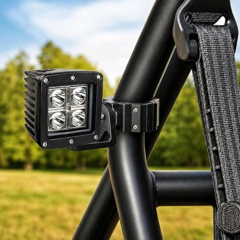 2 قطعة حامل علم UTV / حامل سوط UTV لقفص لفة 1.75 بوصة و2 بوصة متوافق مع Can Am X3 Polaris RZR 900 1000 XP Pro Turbo Can Am Maverick Commander SXS (شديد التحمل 360 درجة قابل للتعديل، ألومنيوم) in Kuwait