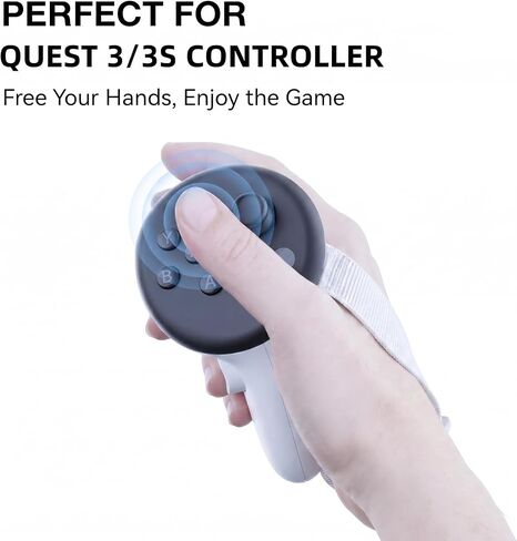 مقابض وحدة التحكم VR من APEXINNO، أشرطة مفاصل نشطة قابلة للتعديل مع غطاء بطارية لملحقات Meta Quest 3، استبدال غطاء بطارية حزام وحدة التحكم VR لـ Oculus Quest 3 in Kuwait