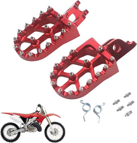 دراجة نارية CNC أوتاد القدم مساند Footpegs ل CR125 CR250 02-07 CRF150R 07-21 CRF250R 04-21 CRF250X 04-17 CRF250RX 19-21 CRF450R 02-21 CRF450RX 17-19 CRF450X 05-21 CRF450L 2019 الدراجة الترابية in Kuwait