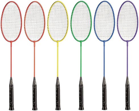 Champion Sports Tempered Steel Twin Shaft Badminton Rackets Set of 6 in Kuwait