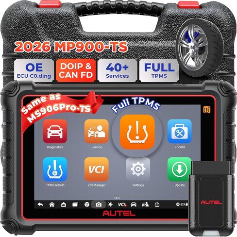 الماسح الضوئي Autel MaxiPRO MP900-TS: مستوى 2024 من MP808S-TS، MP808BT Pro، MS906TS w/DoIP CAN-FD، 40+ خدمة، ترميز OE ECU، إعادة تعلم برمجة TPMS، اختبار ثنائي الاتجاه، فحص جميع الأنظمة، FCA SGW in Kuwait