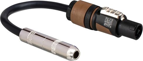 Hosa GSK-116 1/4" TS to Neutrik speakON Speaker Adaptor Cable, 16 AWG x 2 OFC in Kuwait