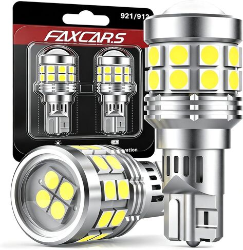 921 مصابيح LED احتياطية عكسية لسيارة Ford F150 2009-2014، 6000K أبيض بارد فائق السطوع OEM بديل 912 W16W التوصيل والتشغيل، 2 حزمة in Kuwait