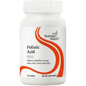 Seeking Health Folinic Acid, 1360 mcg DFE Folinic Acid to Support Homocysteine Levels, Methylation, Cognitive Function, and Energy, Vegan and Vegetarian (60 lozenges)* in Kuwait
