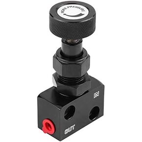 Brake Proportioning Valve Universal Motorsport Shut Off Pressure Regulator Car Valve Aluminum 150PSI - 1200PSI Proportion Adjustable Prop Bias Adjuster Racing Lever (Black) in Kuwait