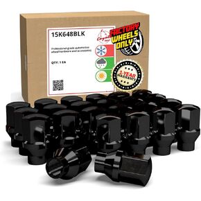 Wheel Accessories Parts 24 Pcs M14x1.5 14x1.5 Thread ET Bulge Acorn (Extra Thread for Spacers) 1.00" Long Lug Nuts Bright Zinc 3/4" 19mm Hex Fits Chevy Silverado 1500 2015+ Ford F 150 2019+ Ram 1500 in Kuwait