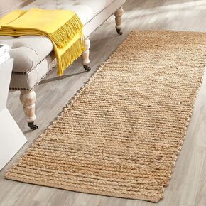 SAFAVIEH Cape Cod Collection Accent Rug - 4' x 6', Natural, Handmade Braided Jute, Ideal for High Traffic Areas in Entryway, Living Room, Bedroom (CAP355A) in Kuwait