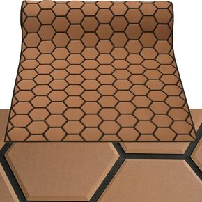 94.5"X 35.4"Hexagonal Stripes EVA Self-Adhesive Boat Decking Sheet Marine Yacht RV Swimming Pool Boat Flooring Sheet Thick Non-Skid mat in Kuwait