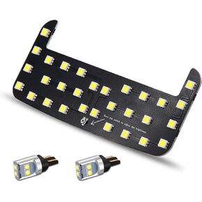طقم إضاءة LED داخلي، 6000 كلفن ضوء أبيض نقي وأضواء خريطة فائقة السطوع وأضواء قبة، حزمة لمبة قابلة للتعديل وسطوع الضوء لسيارة Toyota Tacoma، 4 Runner، FJ Cruiser، Rav 4، Corolla، Prius in Kuwait