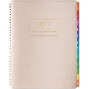 2024 Appointment Book/Planner - Weekly Appointment Book/Planner 2024, Jan.2024 - Dec.2024, 2024 Daily Hourly Planner with with 15-Minute Interval, 8.26"x 10.7", Printed Tabs + Flexible Cover + Thick in Kuwait
