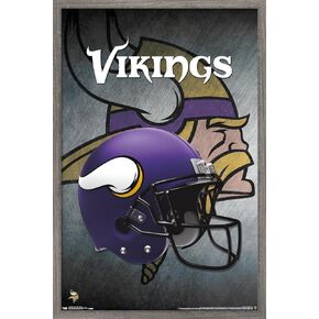 Trends International NFL Minnesota VIkings - Helmet 16 Wall Poster, 22.375" x 34", Poster & Clip Bundle in Kuwait