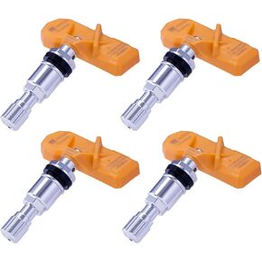 مستشعر IM3502 TPMS بسرعة 433 ميجاهرتز - مستشعرات ضغط الإطارات الجذعية السوداء - مستشعر إطارات مبرمج مسبقًا للسيارات - جاهز لتثبيت مستشعرات Tpms المتوافقة مع أستون مارتن وأودي وفيراري والمزيد - حزمة من 4 قطع in Kuwait