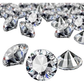 YGDZ Clear Acrylic Diamonds, 30mm Big Clear Crystals Diamond for Wedding Party Decoration Table Scatter Bridal Shower Vase Fillers, 1.5 Pounds in Kuwait