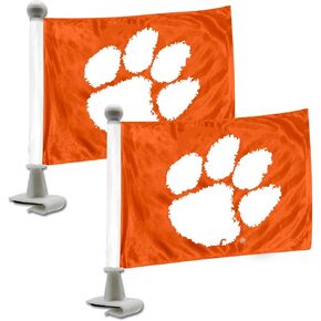 FANMATS 61899 Clemson Tigers Ambassador Car Flags - 2 Pack Mini Auto Flags, 4in X 6in, Perfect for Hood or Trunk in Kuwait