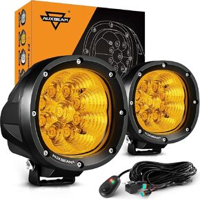 auxbeam جولة LED القرون 4 بوصة 72W، على الطرق الوعرة السوبر مشرق القيادة بقعة أضواء الطرق الوعرة ضوء بار خندق مساعد الوفير A-عمود أضواء كاشفة للشاحنات جيب ATV دراجة نارية in Kuwait