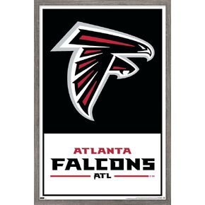 Trends International NFL Atlanta Falcons - ملصق حائط بشعار 21، 22.37 بوصة × 34.00 بوصة، نسخة غير مؤطرة in Kuwait