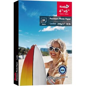 Koala Premium Photo Paper 5x7 In Luster Photo Printer Paper for Inkjet Printer Water-Resistant Soft Gloss 66lb 50 Sheets in Kuwait