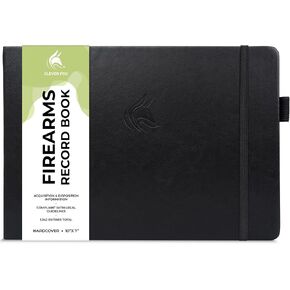 كتاب سجل الأسلحة النارية Clever Fox - كتاب سجل الأسلحة بغلاف مقوى لاقتناء المعلومات والتخلص منها - كتاب سجل الأسلحة النارية للاستخدام المهني والشخصي - 129 صفحة، 10 × 7 بوصة (بني) in Kuwait