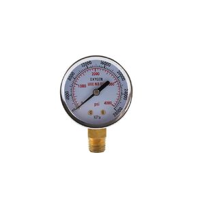 Low and High Pressure Gauges for Oxygen Regulator - 2 inches - 1/4" NPT Thread - (PAIR) in Kuwait