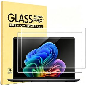 (2-Pack) 15.6" Laptop Screen Protector Tempered Glass for 15.6 HP/Dell/ASUS/Sony/Samsung/Lenovo/Acer/MSI/LG/Razer Blade 15.6" 16:9 Laptop, 9H Hardness, Anti Fingerprint, Bubble Free(345x194mm/ W x H) in Kuwait