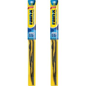 شفرات ممسحة WeatherBeater من Rain-X 820146، ممسحات الزجاج الأمامي مقاس 24 بوصة و20 بوصة (عبوة من قطعتين)، شفرات ممسحة الزجاج الأمامي البديلة للسيارات التي تلبي أو تتجاوز معايير الجودة والمتانة الخاصة بشركة OEM in Kuwait
